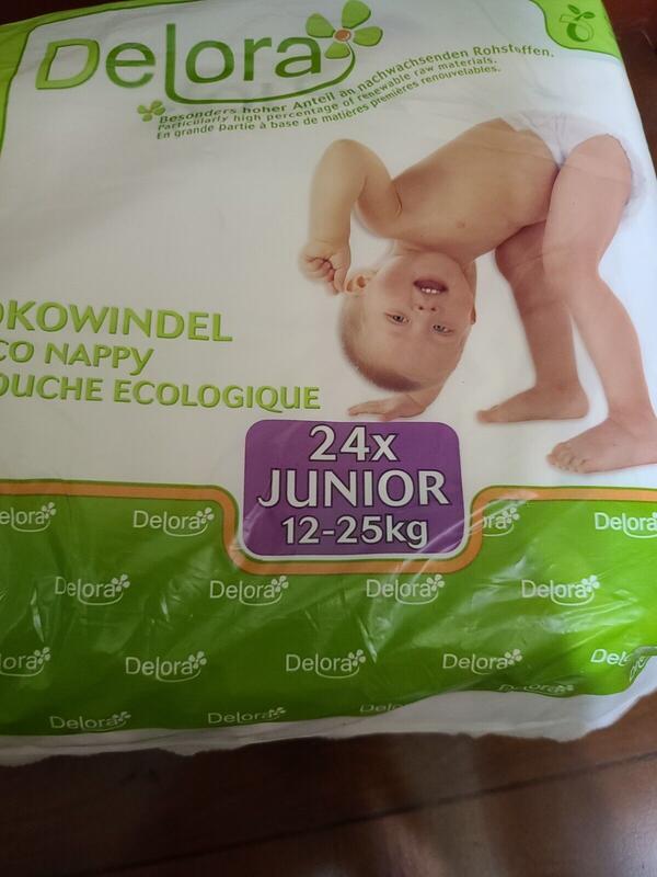 Delora Disposable Baby Nappies - Unisex - No5 - Junior - 12-25kg - 24-53lbs - 24pcs - 10
