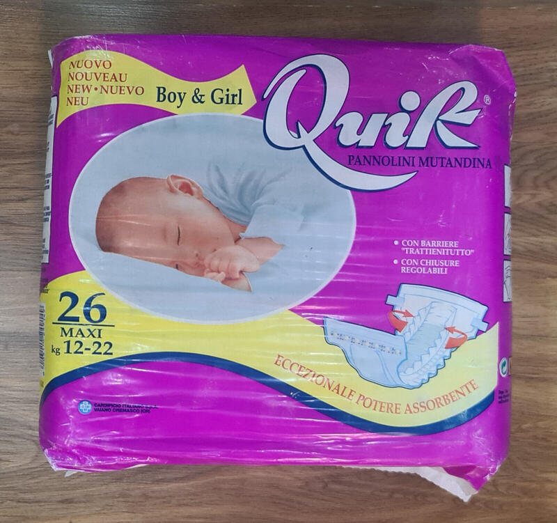 Quik Unisex Disposable Baby Diapers - Maxi - 12-22kg -26-48lbs - 26pcs - 11
