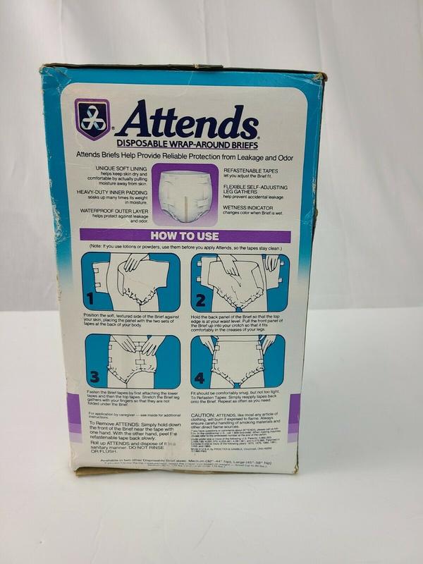Ultra Attends Plus Wrap-Around Disposable Briefs - Maximum Absorbency - Small (fits 20'' to 31'' hips) - 10pcs - 5
