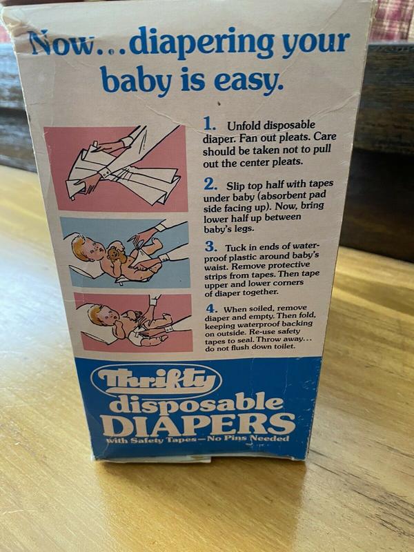 Thrifty Disposable Baby Diapers - No4 - Overnight - fits babies to 11 pounds and over - 12pcs - 3
