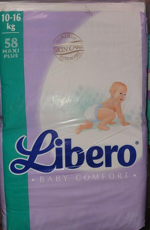 Libero Peaudouce Baby Comfort Disposable Nappies - Unisex - No4 - Maxi Plus - 10-16kg - 22-35lbs - 58pcs - 3
