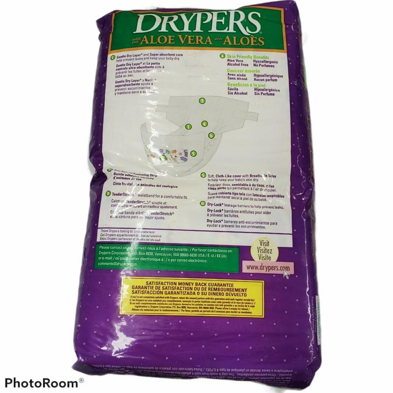 Drypers Aloe Vera - No1 - Mini - 4-6kg - 8-14lbs - 34pcs - 3
