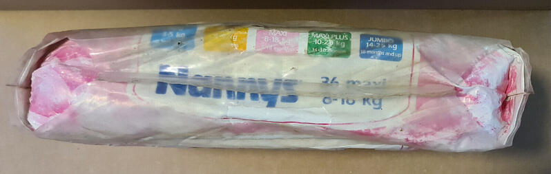 Ultra Nannys Plastic Baby Disposable Diapers - Maxi - 8-18kg - 20-40lbs - 36pcs - 6
