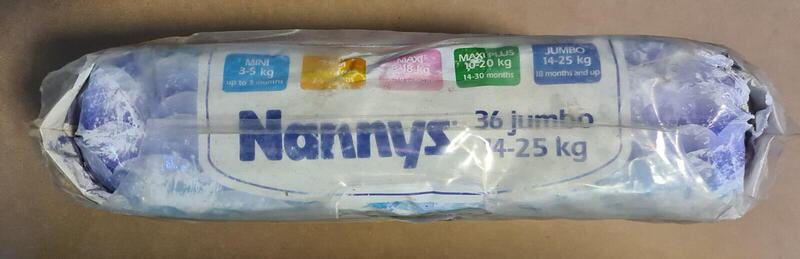 Ultra Nannys Plastic Baby Disposable Diapers - Jumbo - 14-25kg - 30-55lbs - 36pcs - 6
