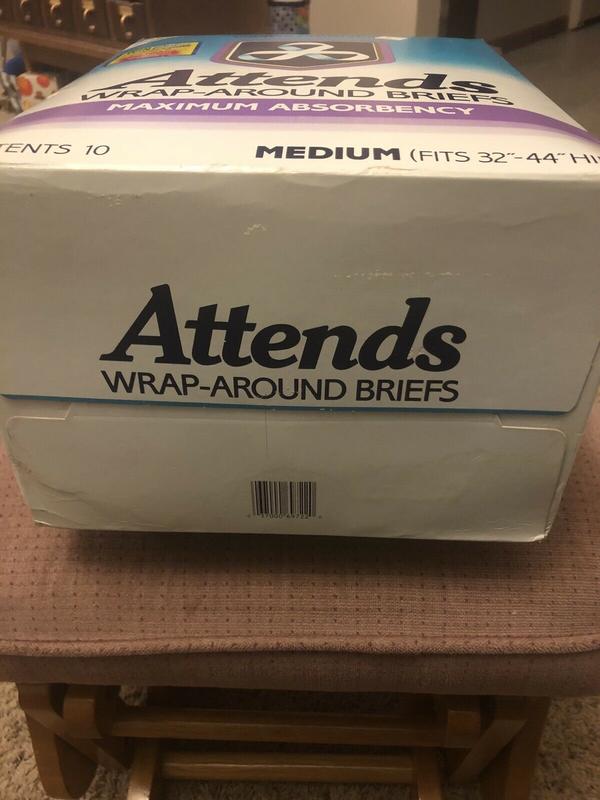 Ultra Attends Plus Wrap-Around Disposable Briefs - Maximum Absorbency - Medium (fits 32'' to 44'' hips) - 10pcs - 27
