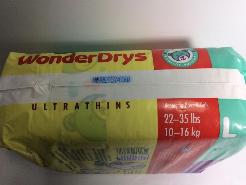 WonderDrys Disposable Nappies - Unisex - No5 - Large - 10-16kg - 22-35lbs - 20pcs - 10
