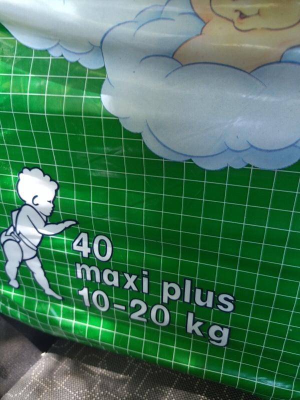 Ultra Nannys Plastic Baby Disposable Diapers - Maxi Plus - 10-20kg - 22-44lbs - 40pcs - 4
