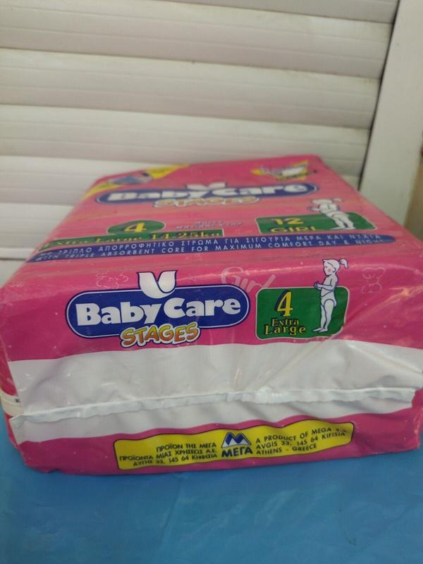 Babycare Stages Disposable Nappies (Girls) - No4 - Extra Large - 14-25kg - 12pcs - 4
