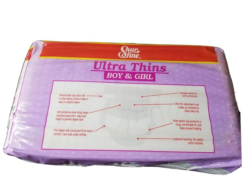 ShurFine Ultra Thins Unisex - No1 - Small - 3-6kg - 6-12lbs - 30pcs - 2
