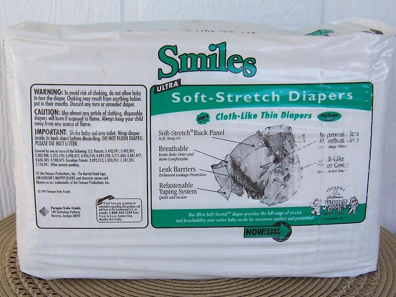 Smiles Ultra Soft Stretch Cloth-like disposable unisex nappies - No1 - Small - for babies up to 14lbs - 40pcs - 7
