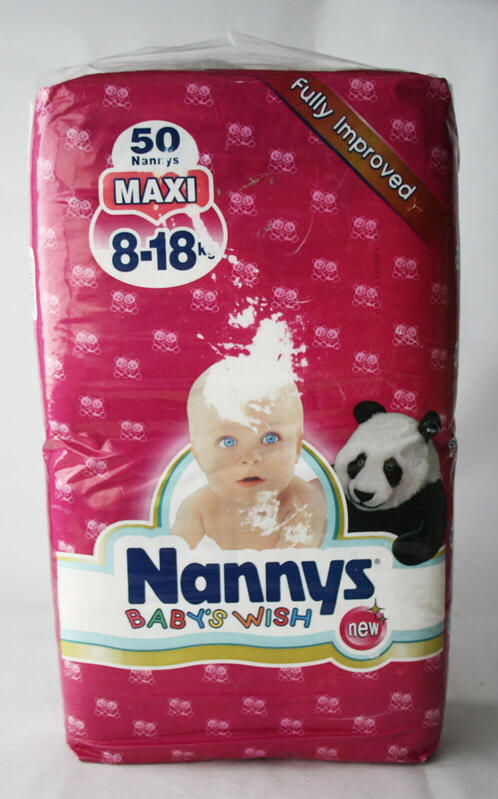 Nannys Baby's Wish - Cloth-Backed Disposable Nappies - Maxi - 8-18kg - 18-40lbs - 50pcs - 2
