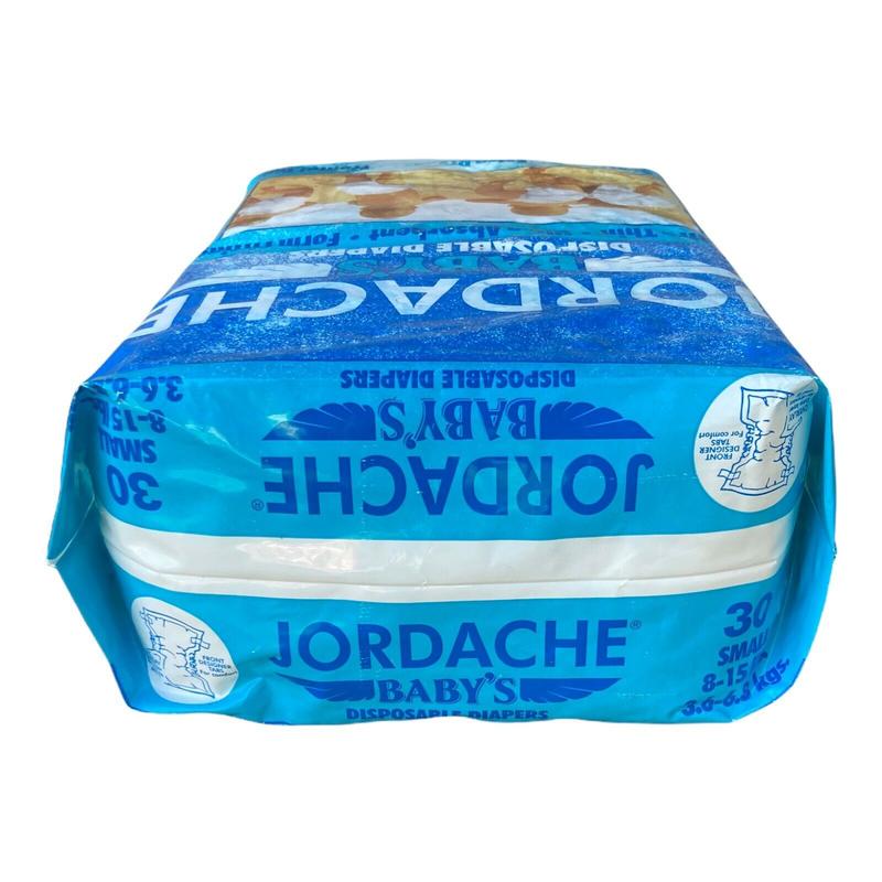 Jordache Baby's Plastic Disposable Nappies - No2 - Small - 3-6kg - 8-15lbs - 30pcs - 86
