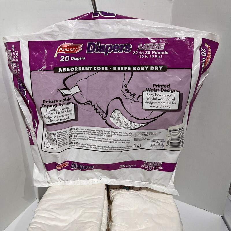 Parade Plastic-Backed Disposable Nappies - Unisex - No4 - Large - 10-16kg - 22-35lbs - 20pcs - 5
