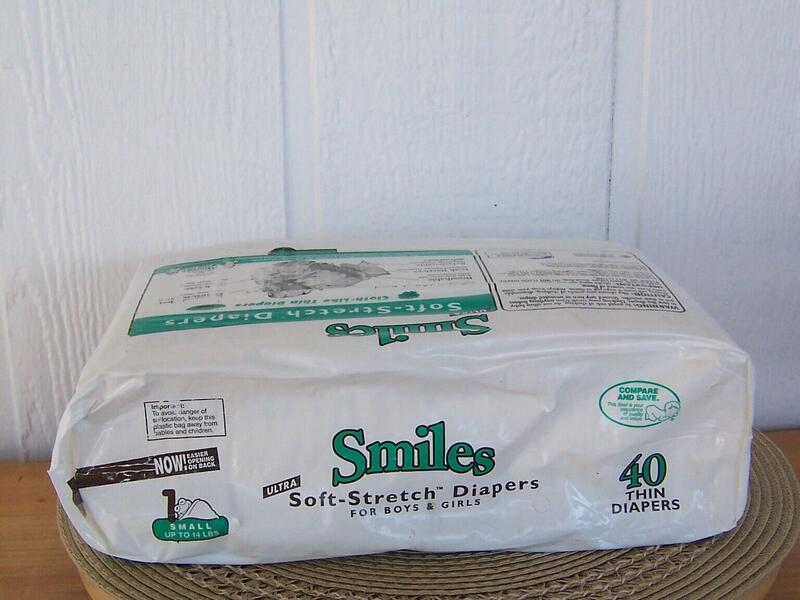 Smiles Ultra Soft Stretch Cloth-like disposable unisex nappies - No1 - Small - for babies up to 14lbs - 40pcs - 8
