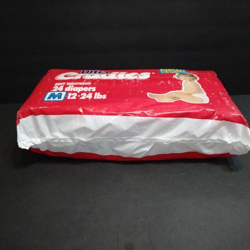 Ultra Cradles Plastic Disposable Nappies - No3 - M - 5-10kg - 12-24lbs - 24pcs - 10

