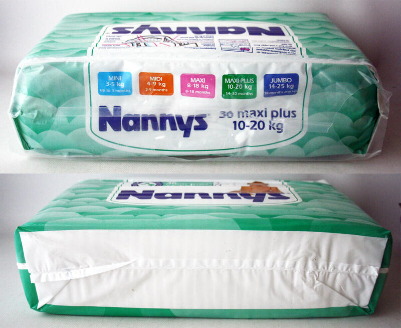 Ultra Nannys Plastic Baby Disposable Diapers - Maxi Plus - 10-20kg - 22-44lbs - 36pcs - 1
