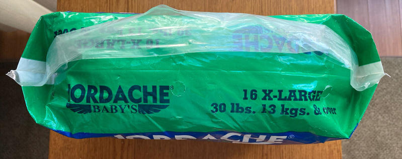 Jordache Baby's Plastic Disposable Nappies - No6 - Extra Large - fits babies from 14kg and over - 30lbs and more - 16pcs - 44
