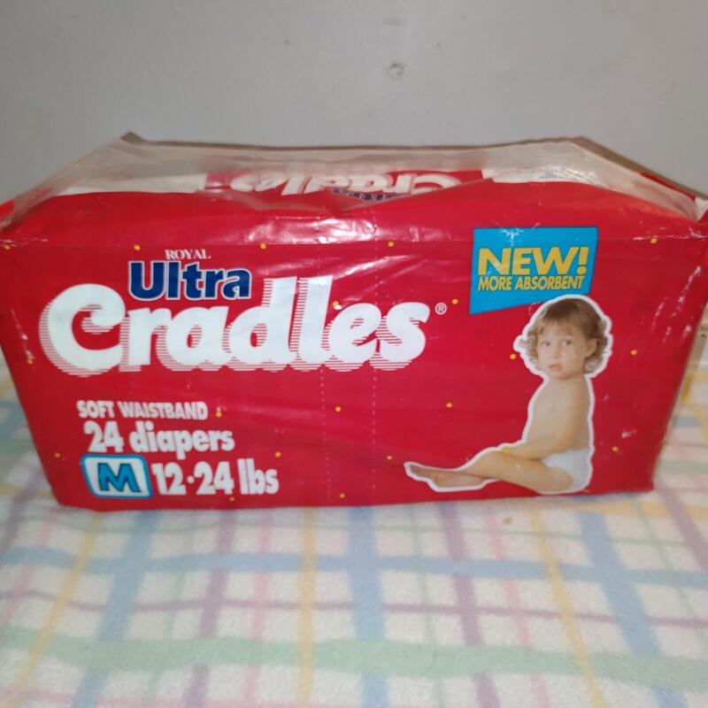 Ultra Cradles Plastic Disposable Nappies - No3 - M - 5-10kg - 12-24lbs - 24pcs - 3
