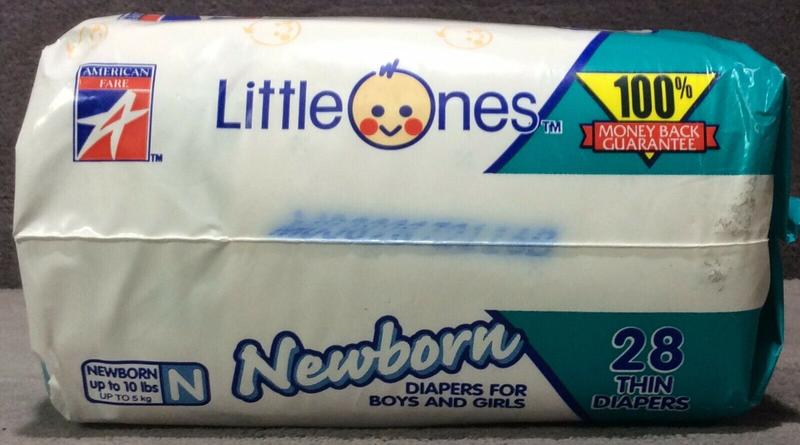 KMart Thin Disposable Nappies - Newborn (fits babies up to 5kg - 10lbs) - 24pcs - 6
