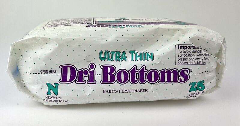Dry-Bottoms Ultra Thins Unisex - No1 - Newborn - for babies up to 5kg (10lbs) - 28pcs - 3
