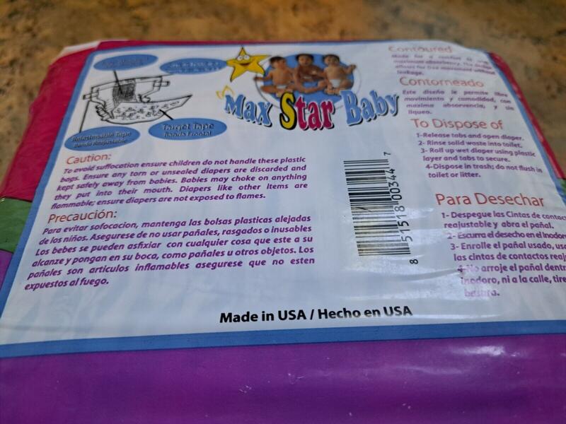 Max Star Baby Choice Disposable Nappies - Unisex - No3 - 4-10kg - 12-24lbs - 24pcs - 2
