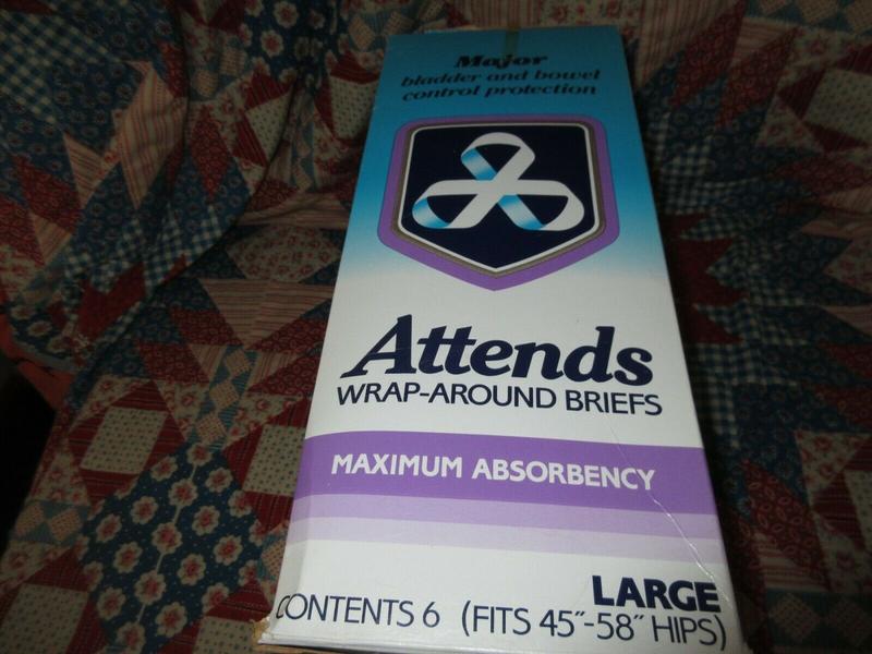 Ultra Attends Plus Wrap-Around Disposable Briefs - Maximum Absorbency - Large (fits 45'' to 58'' hips) - 6pcs - 7

