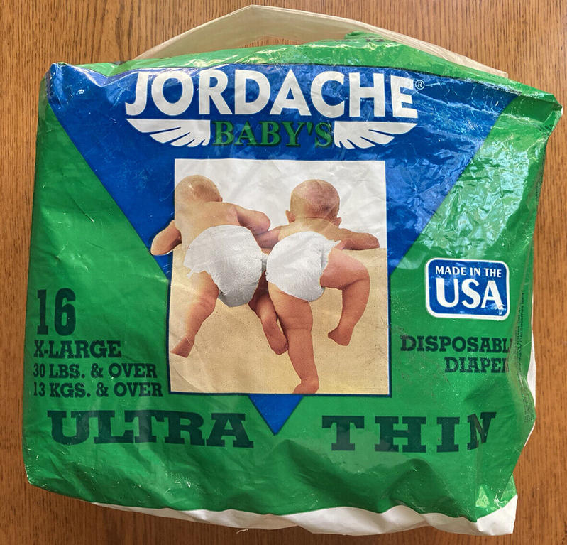 Jordache Baby's Plastic Disposable Nappies - No6 - Extra Large - fits babies from 14kg and over - 30lbs and more - 16pcs - 46
