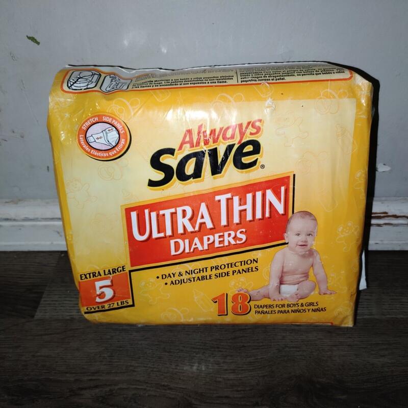 Always Save Ultra Thins - No5 - XL - for babies over 27lbs - 18pcs - 1
