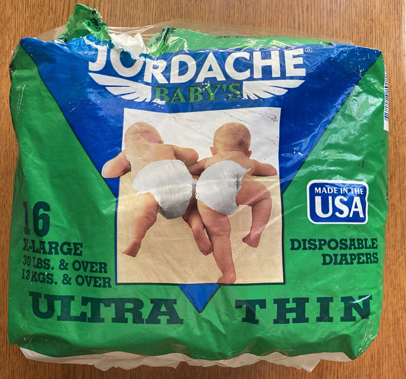 Jordache Baby's Plastic Disposable Nappies - No6 - Extra Large - fits babies from 14kg and over - 30lbs and more - 16pcs - 47
