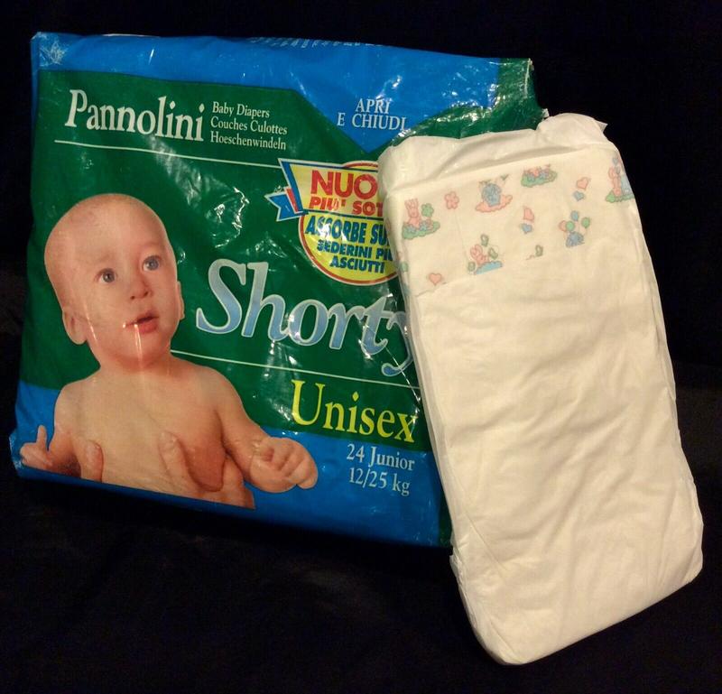 Shorty Disposable Baby Nappies - Unisex - No5 - Junior - 12-25kg - 24-53lbs - 24pcs
