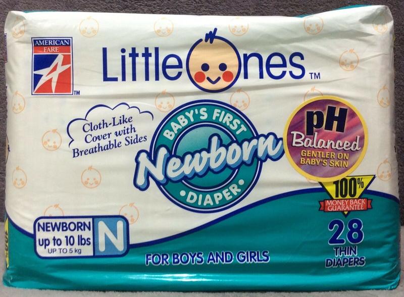 KMart Thin Disposable Nappies - Newborn (fits babies up to 5kg - 10lbs) - 24pcs - 1
