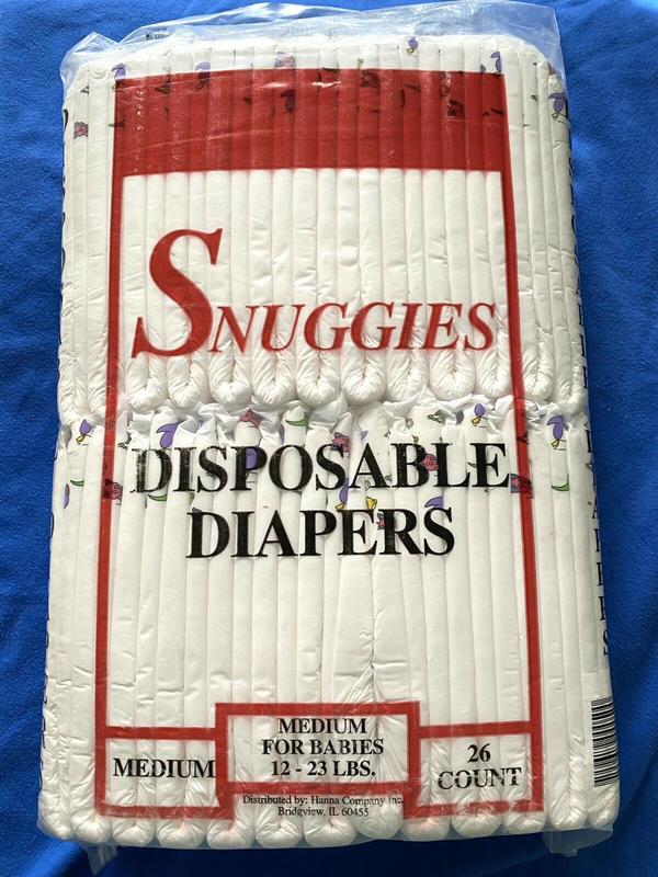 Snuggies Disposable Baby Diapers - Medium - 12-23lbs - 26pcs - 1
