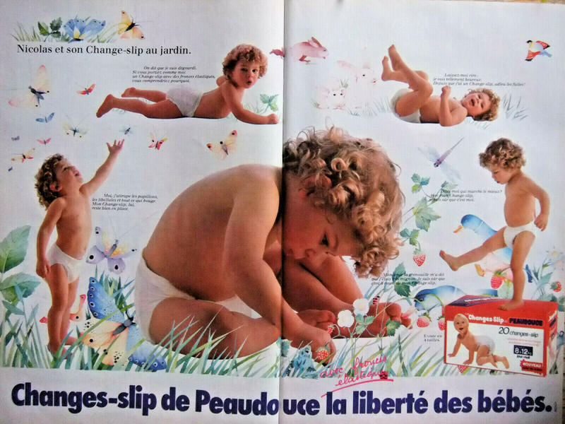 Old Peaudouce advert from 1980 - 2

