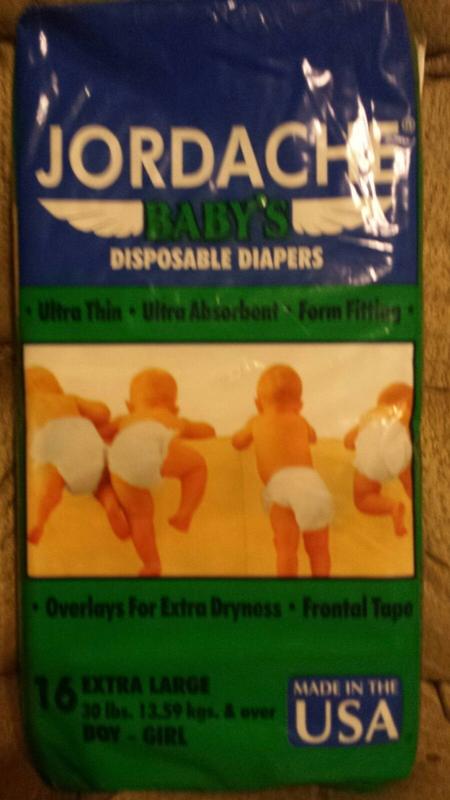 Jordache Baby's Plastic Disposable Nappies - No6 - Extra Large - fits babies from 14kg and over - 30lbs and more - 16pcs - 23
