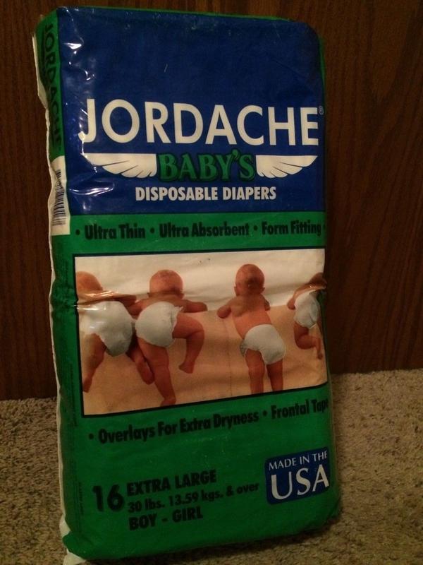 Jordache Baby's Plastic Disposable Nappies - No6 - Extra Large - fits babies from 14kg and over - 30lbs and more - 16pcs - 32
