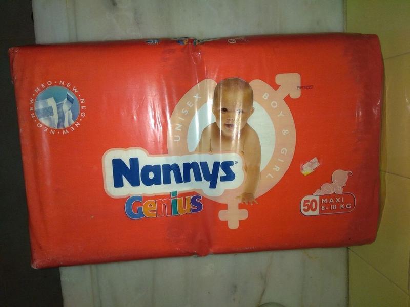 Nannys Genius Cloth-Backed Baby Nappies - Unisex - Maxi - 8-18kg - 50pcs

