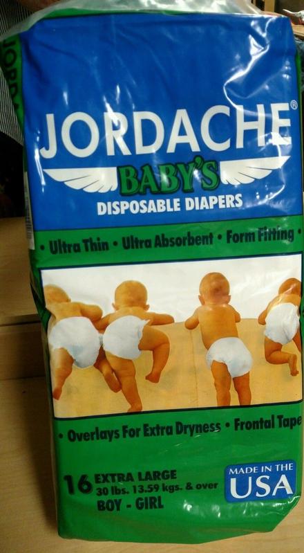 Jordache Baby's Plastic Disposable Nappies - No6 - Extra Large - fits babies from 14kg and over - 30lbs and more - 16pcs - 8
