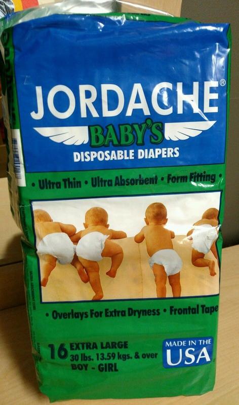 Jordache Baby's Plastic Disposable Nappies - No6 - Extra Large - fits babies from 14kg and over - 30lbs and more - 16pcs - 7

