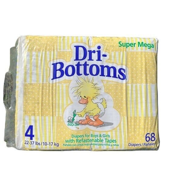 Dry-Bottoms Little Suzy's Zoo Disposable Nappies - No4 - XL - 10-17kg - 22-37lbs - 68pcs - 1
