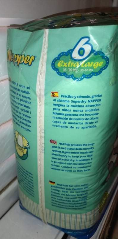 Napper Baby Looney Tunes Disposable Open Nappies - No6 - Extra Large - 16-30kg - 35-66lbs - 20pcs - 16
